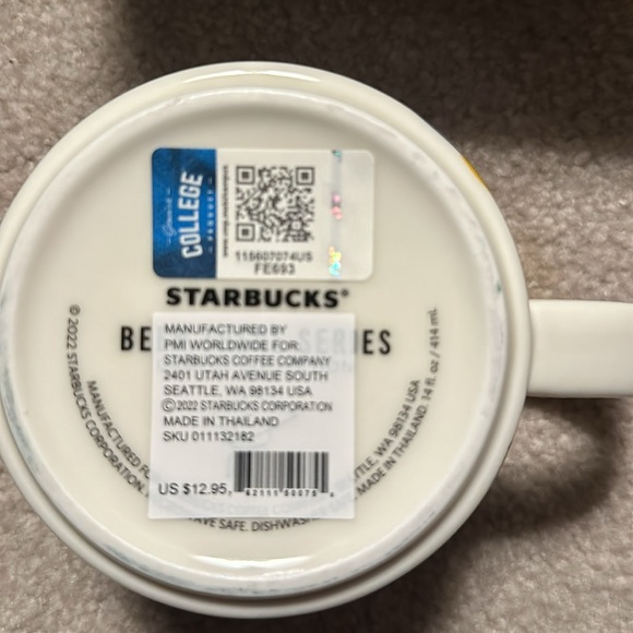 Starbucks Notre Dame Campus mug.  Brand new unused in box with SKU - Picture 9 of 9